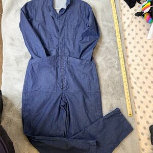 Alex Mill Indigo Cotton Jumpsuit - Size Small